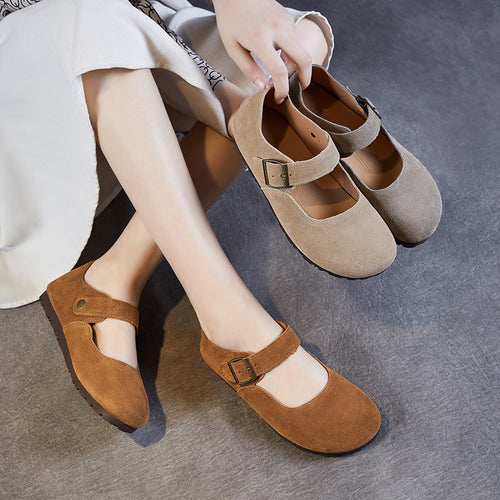 Kvinder Buckled Mary Jane Flats Stilla
