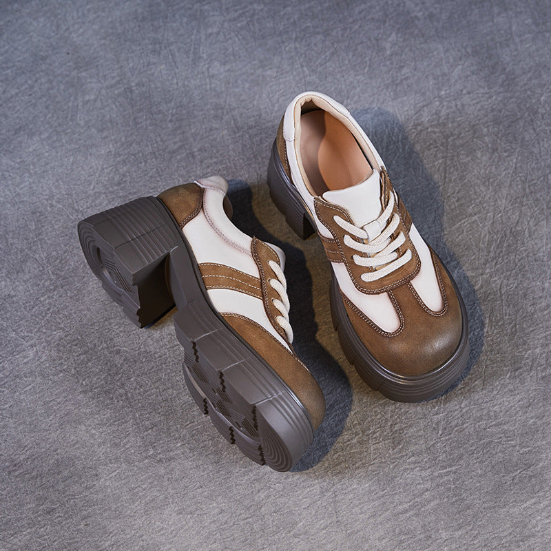 Kvinder Chunky Platform Snørebånd Sneakers Stilla