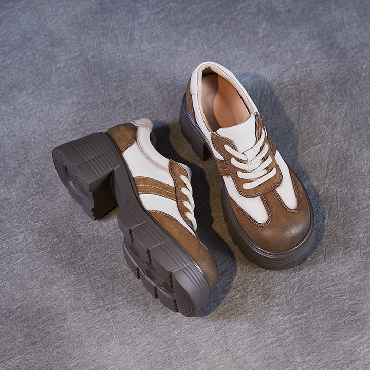 Kvinder Chunky Platform Snørebånd Sneakers Stilla
