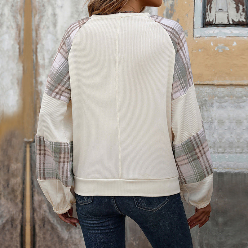 Dame Modisk Sweatpullover med term og Ribstruktur Stilla