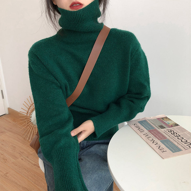 Dame mode turtleneck sweater lavet af blød knit Stilla