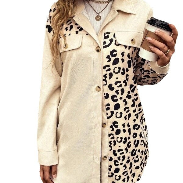 Dame Leopardprint Overshirt Stilla