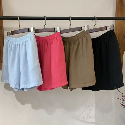 Femme Letvægts Afslappet Pasform Sommer Shorts Stilla