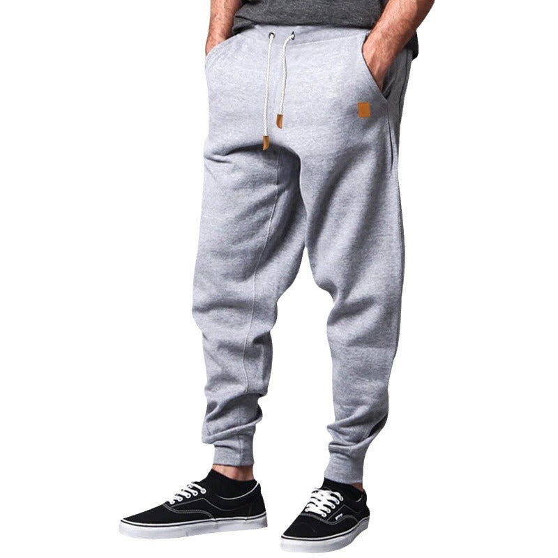Herrer Sporty Sweatpants med funktionelle lommer og elastisk talje Stilla