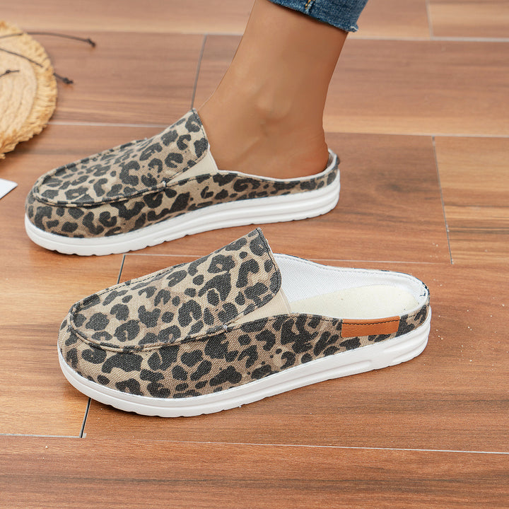 Dame Mode Slip-Ons med komfortabel pasform og unikt dyremønster Stilla