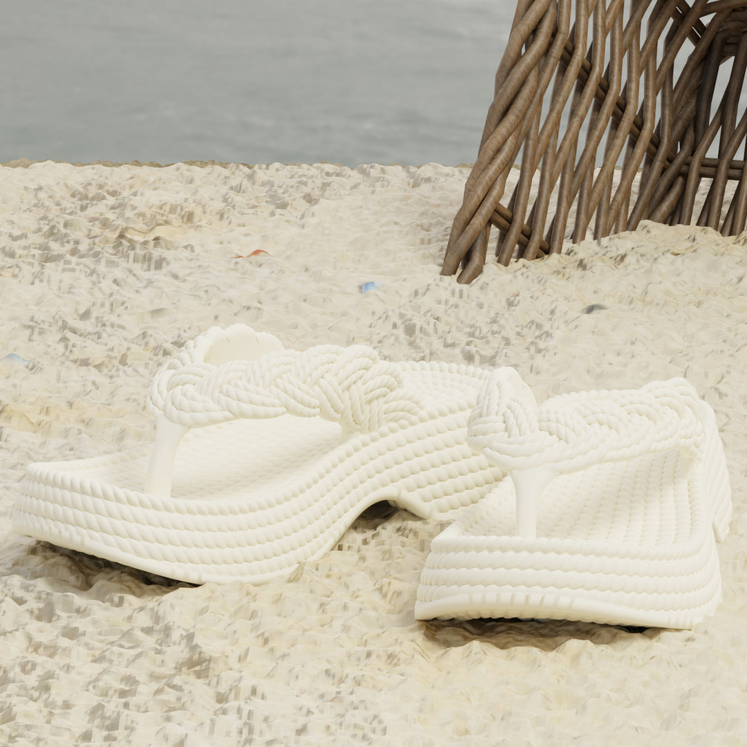 Dame Flip-Flops med flettet rem Stilla