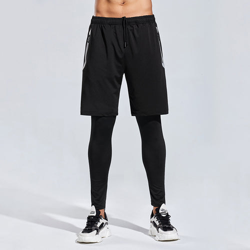 Herre Sporty Kompressionsshorts med integreret leggings-system Stilla