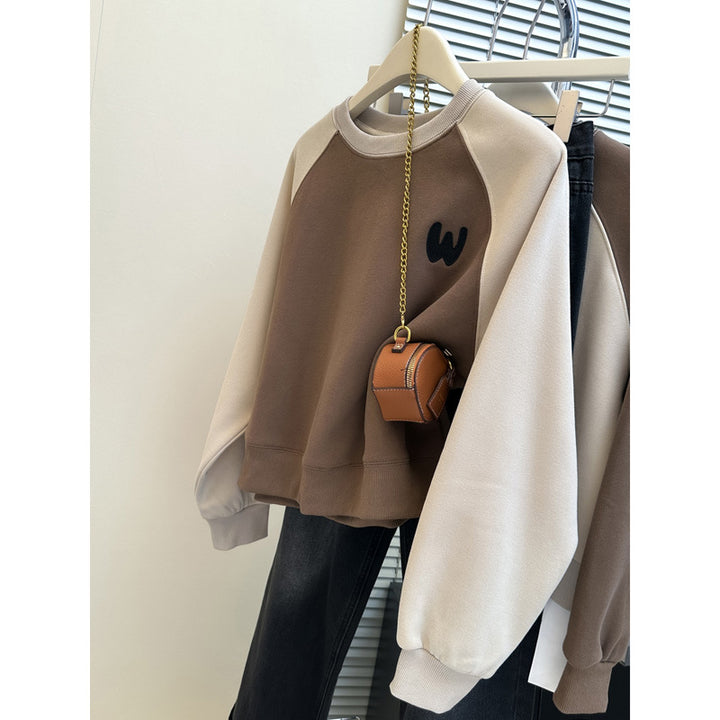 Dame Farveblokeret Raglan Sweatshirt Stilla