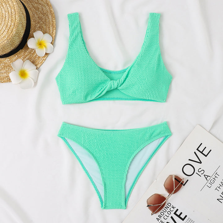 Femme Struktureret Bralette Bikini Sæt Stilla