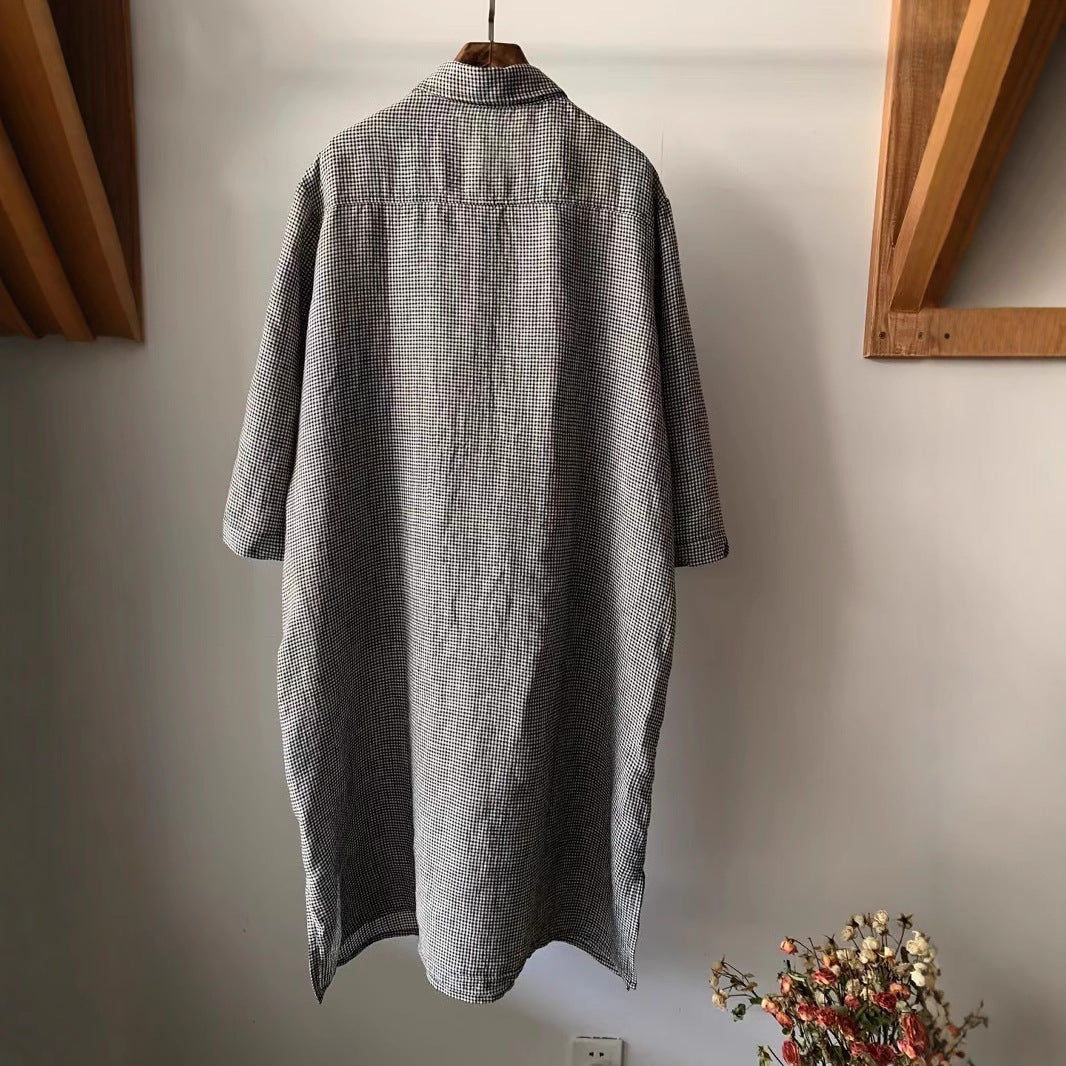 Damer Relaxed Fit Skjorte Kjole med Knap Detaljer Stilla