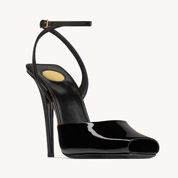 Femme Open-Toe Slingback High Heels med elegant ankelrem-detalje Stilla