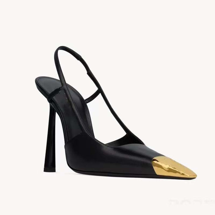 Dame Stiletto-hæle med moderigtige metallic-detaljer Stilla