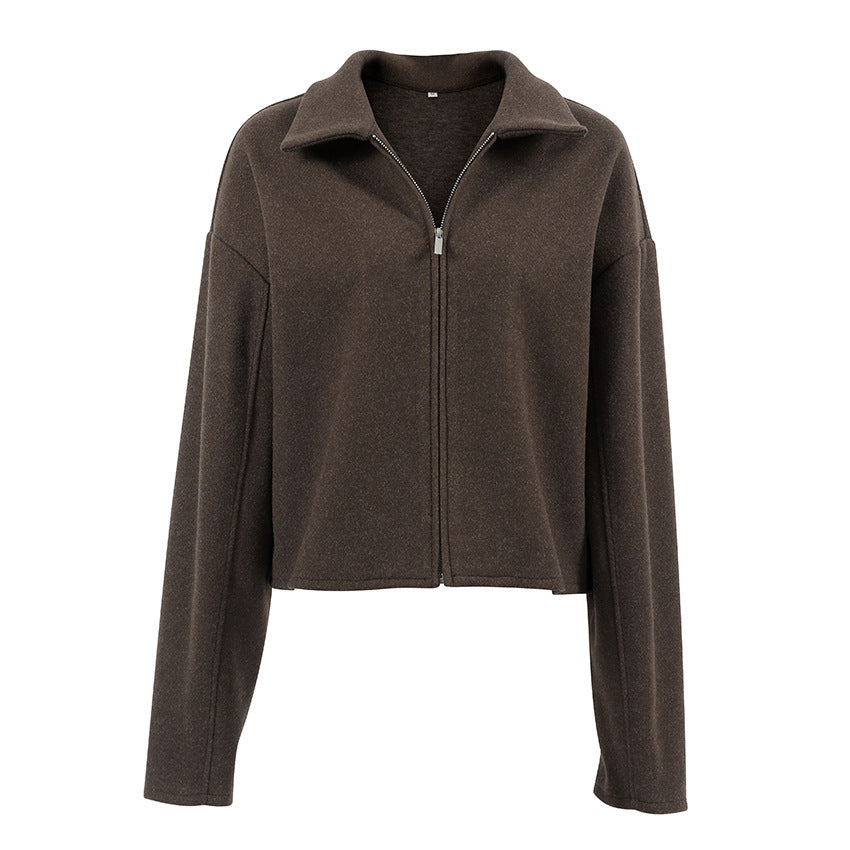 Dame cropped uldjakke Stilla
