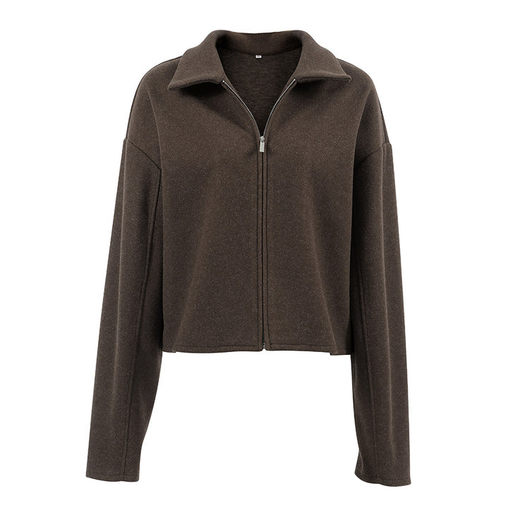 Dame cropped uldjakke Stilla