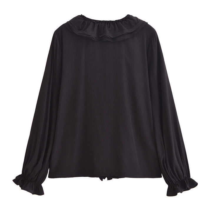Femme Rüsch V-udskæring Bluse Stilla