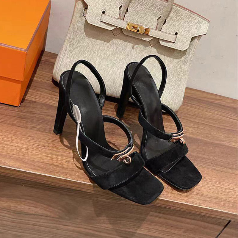 Femme Stilfulde Slingback Hælsandaler Stilla