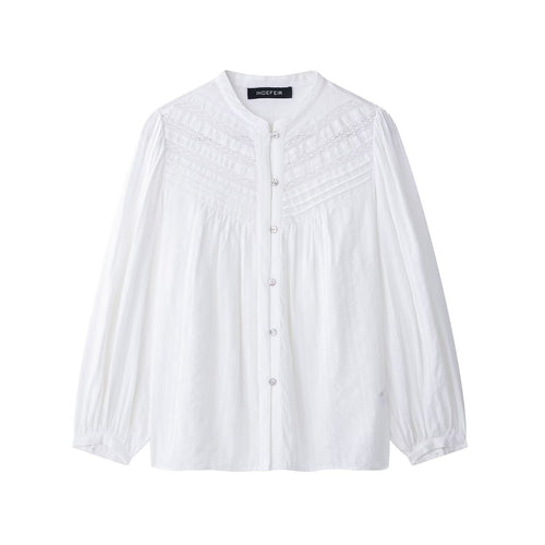 Femme Elegante Knap-Up Bluse Stilla