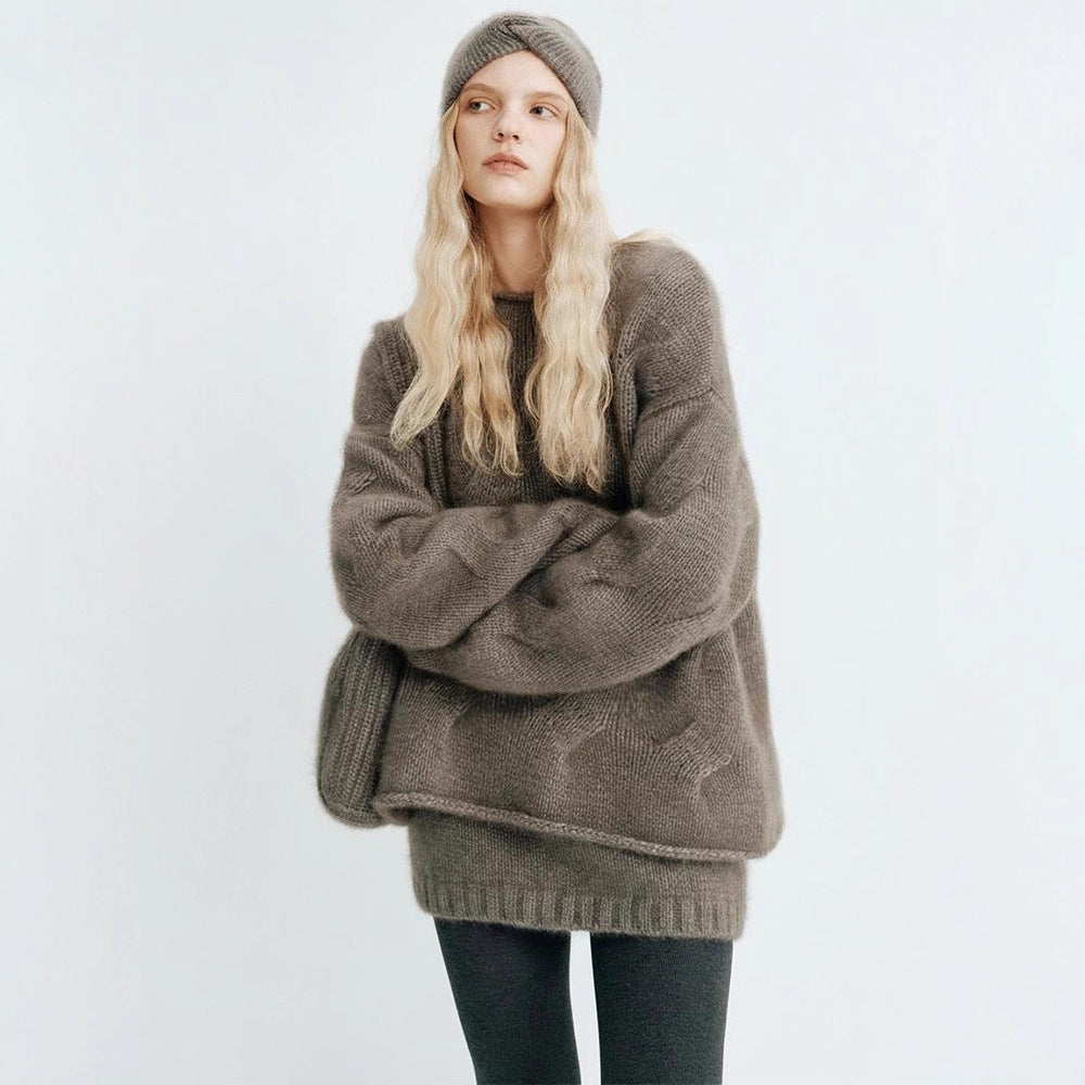 Kvindernes hyggelige oversized sweater lavet af Mohair Stilla