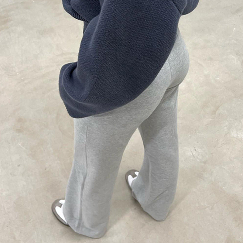Dame Flared Sweatpants med elastisk talje og justerbar snor Skovae