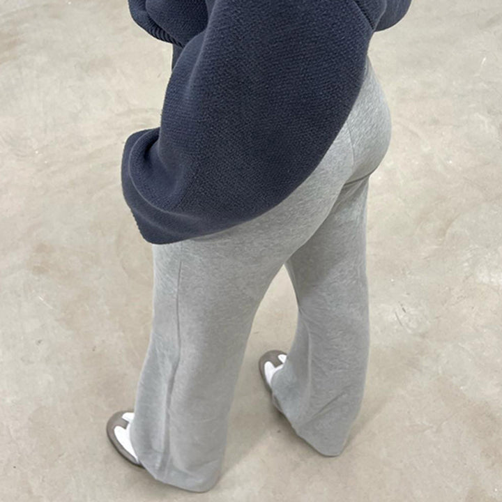 Dame Flared Sweatpants med elastisk talje og justerbar snor Skovae