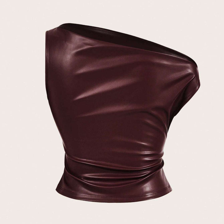 Dame Elegant Wrap Top i højkvalitetsmateriale Skovae