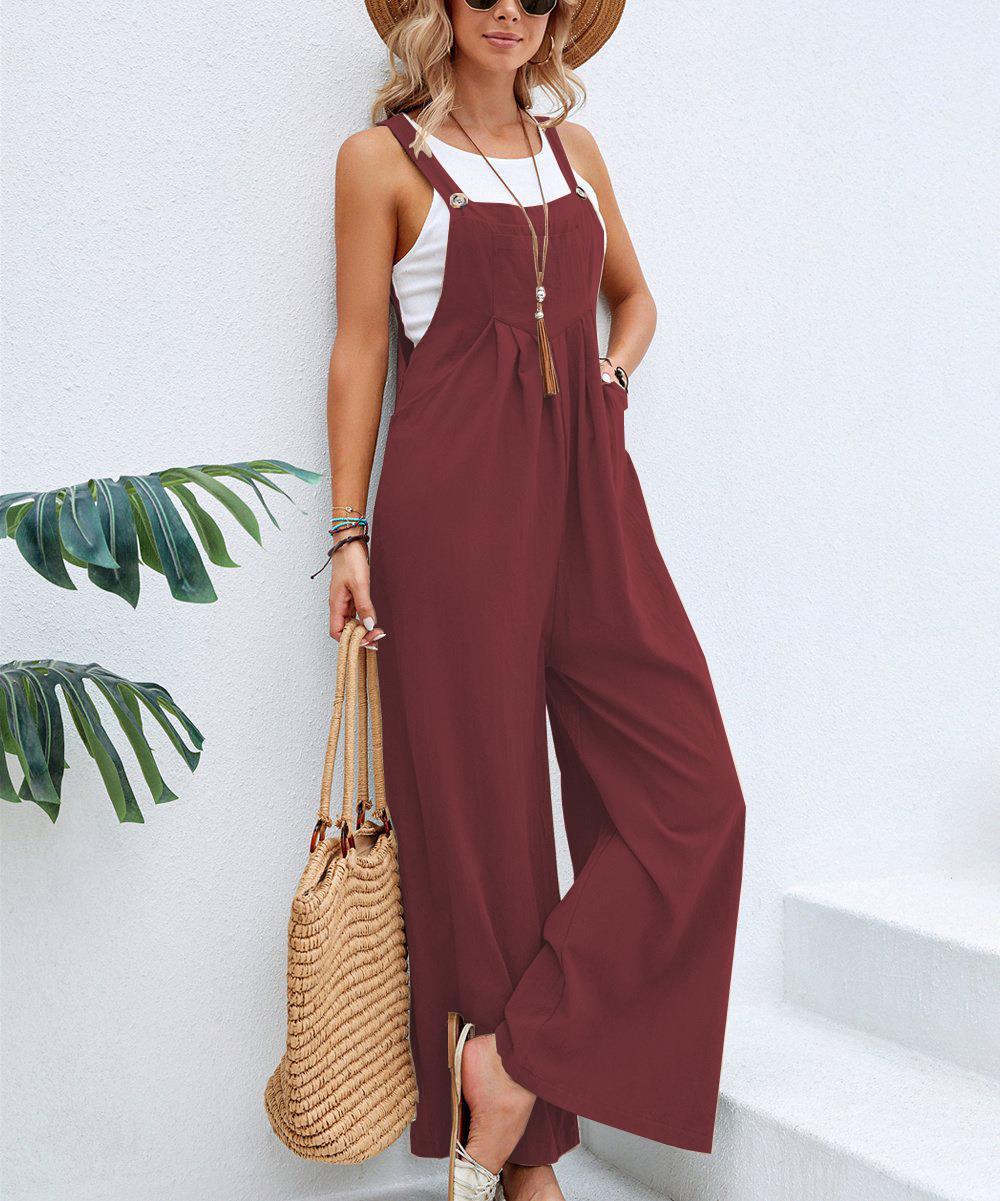 Dame jumpsuit med justerbare stropper Stilla
