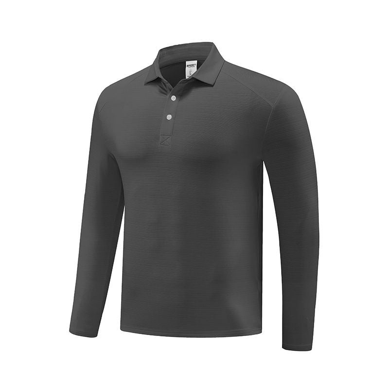 Herren Funktionspoloshirt med lange ærmer og åndbare egenskaber Stilla