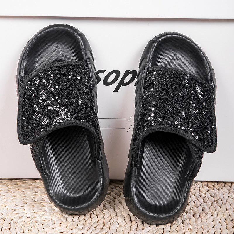 Dame Pailletter Slip-On Stilla