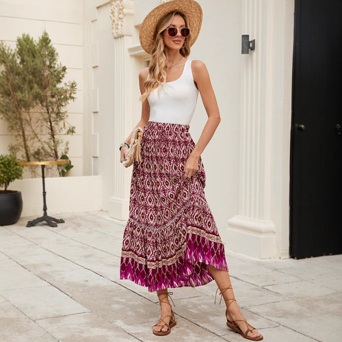 Dame Bohemian Maxi Nederdel Stilla