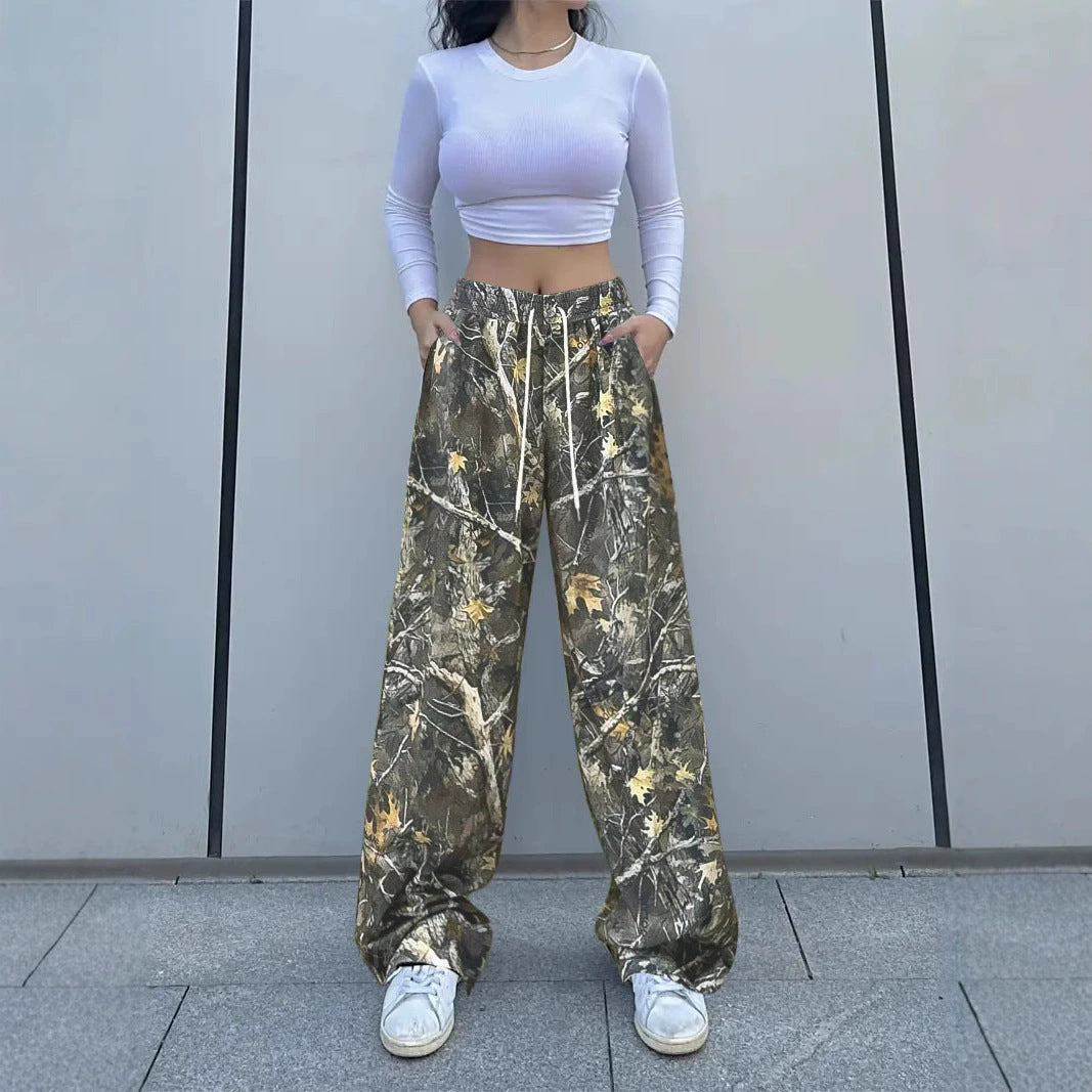 Dame Cargo-bukser i moderne camouflage-stil Stilla
