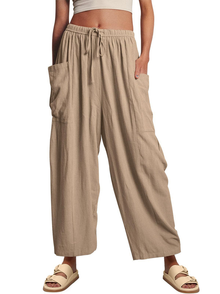 Dame Casual Bred Bukser Stilla
