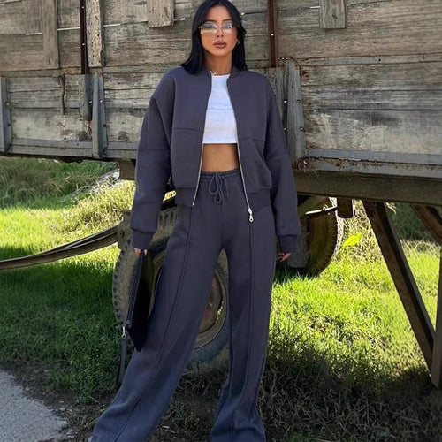Stilla | Trendy Street Style Jakke Lang Bukser Sæt
