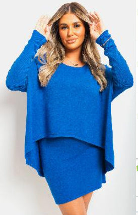 Damer Oversized Sommerkjole med asymmetrisk snit og langærmet Stilla