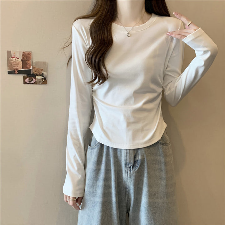 Femme Klassisk Langærmet Basic Top Stilla