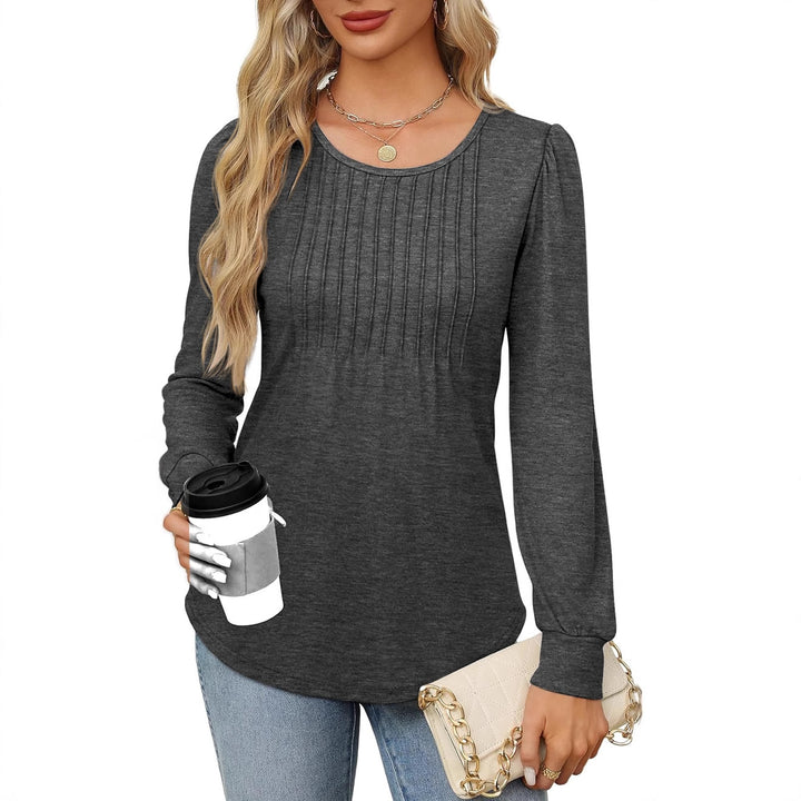 Damebluse med elegante draperinger Stilla