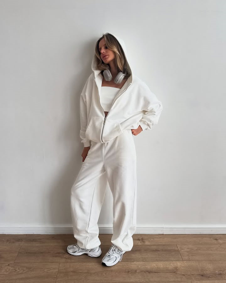 Kvinder casual hoodie og joggingbukser sæt Skovae