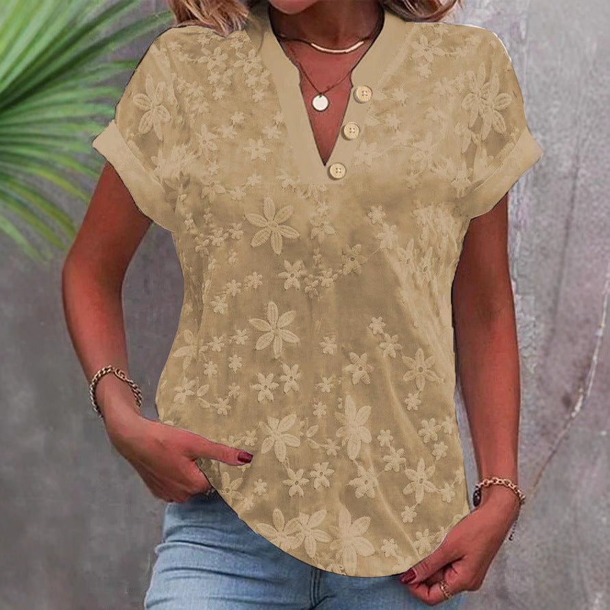 Damebluse med blomsterprint fra Stilla