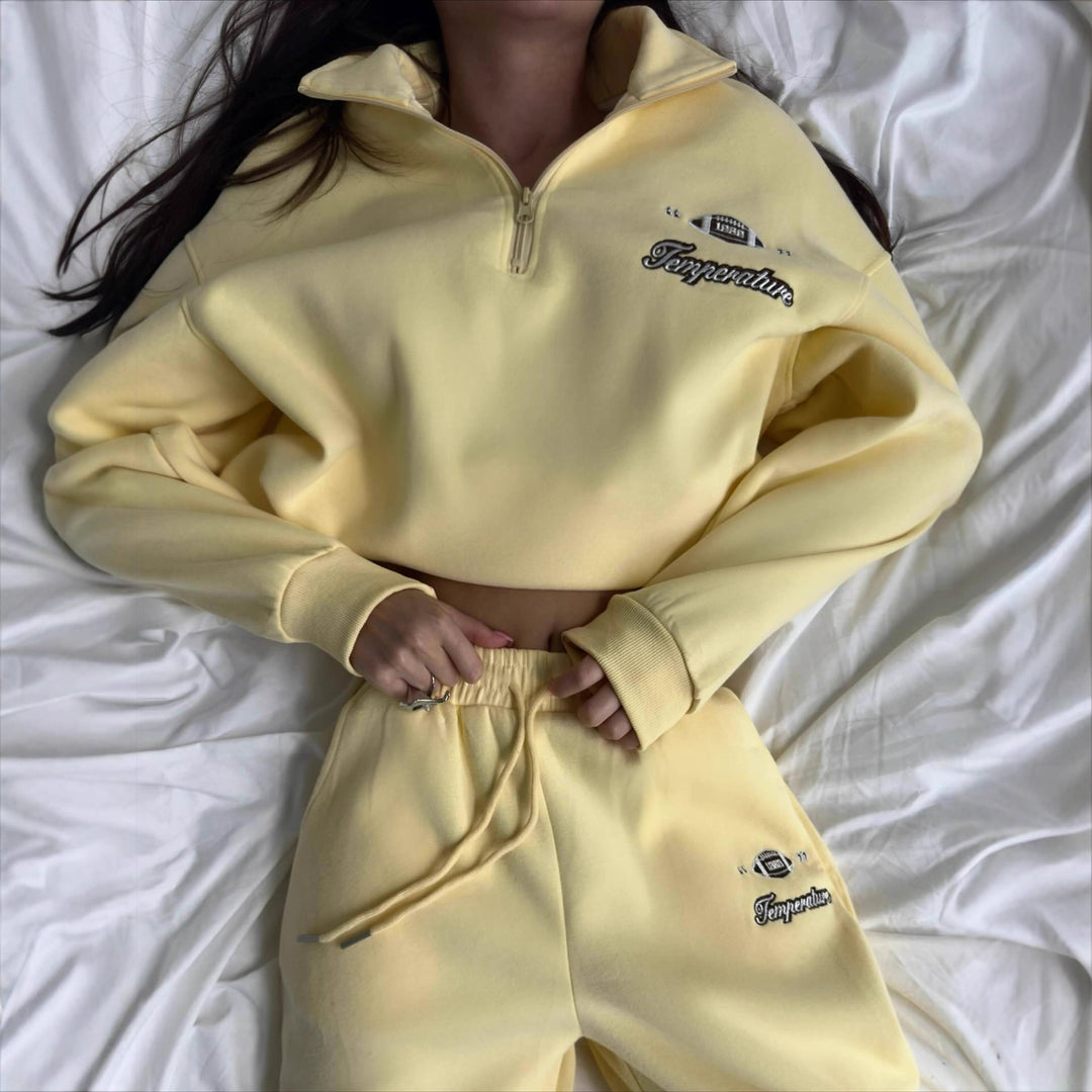 Kvinder casual zip pullover med elastisk kant og sporty accenter Stilla