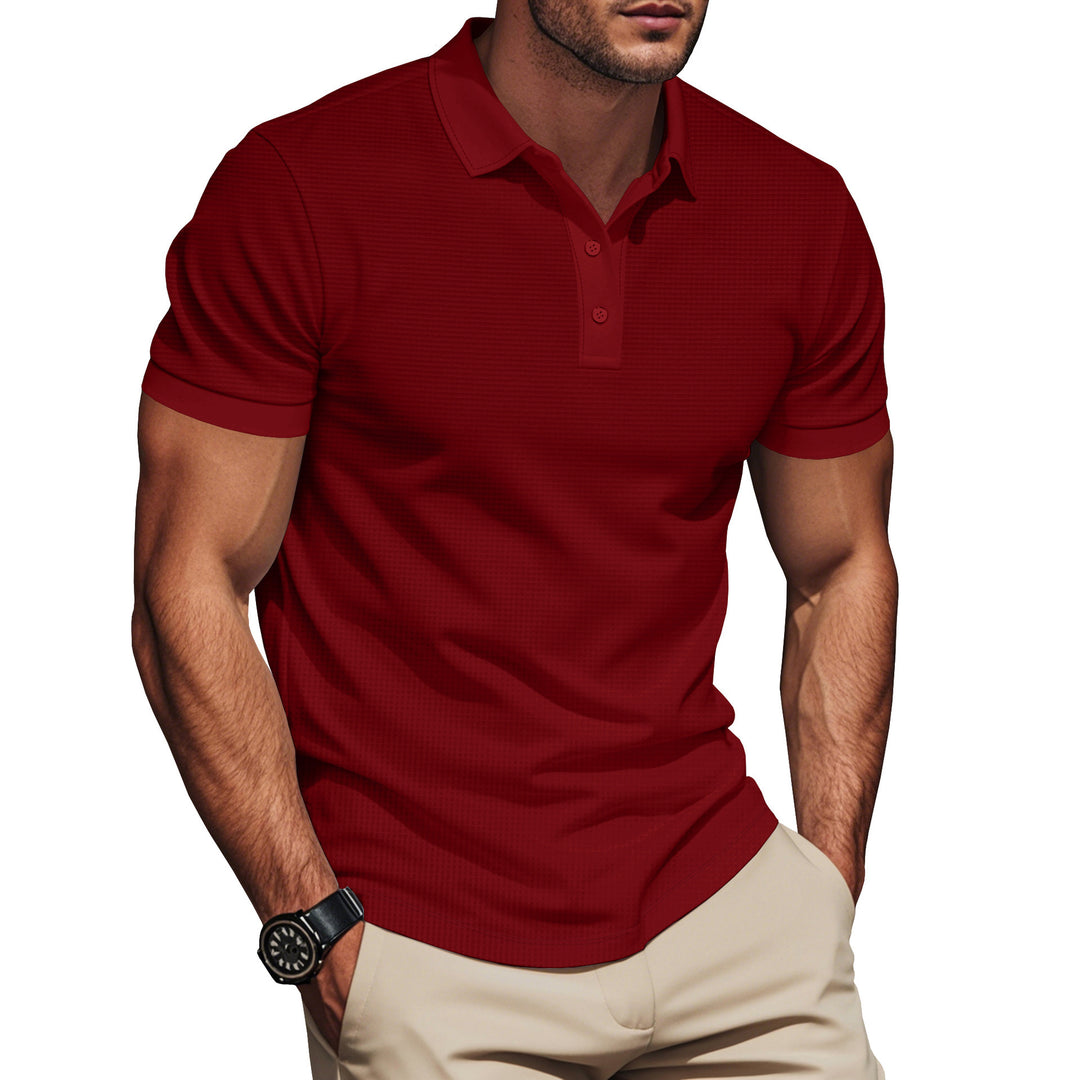 Herrer Poloshirt med moderne struktureret design Stilla