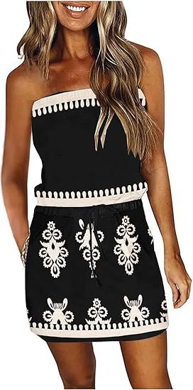 Femme Strapless Mini Kjole Stilla