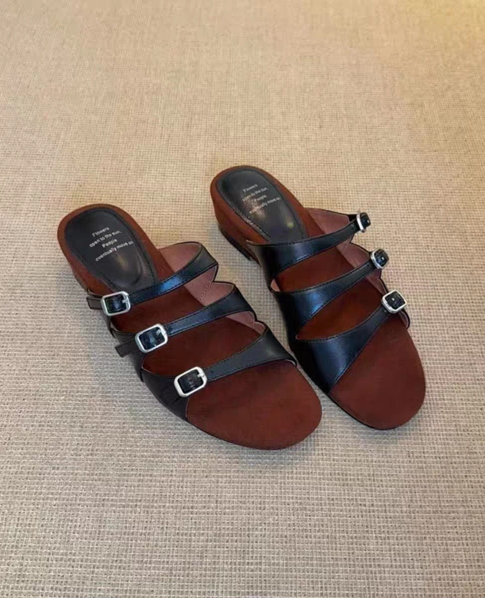 Dame Stilfulde Blokhæls Rutsch Sandaler Stilla