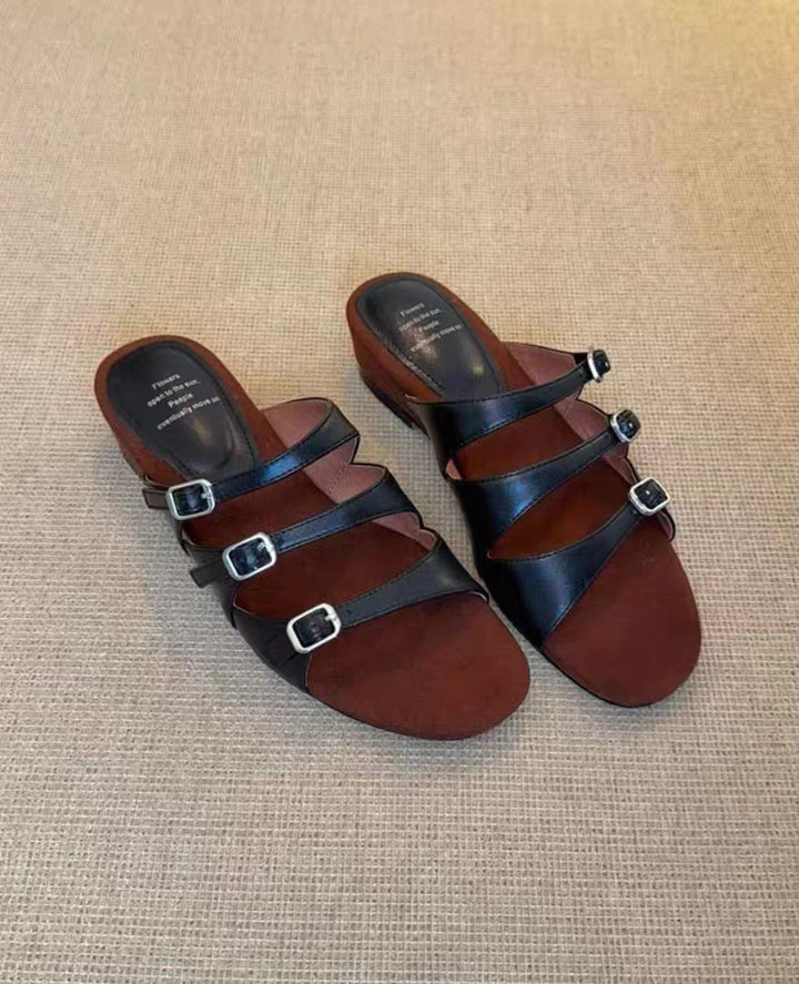 Dame Stilfulde Blokhæls Rutsch Sandaler Stilla