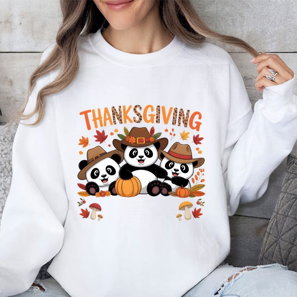 Kvinders sweatshirt med sjovt dyre design og efterårsmotív Stilla