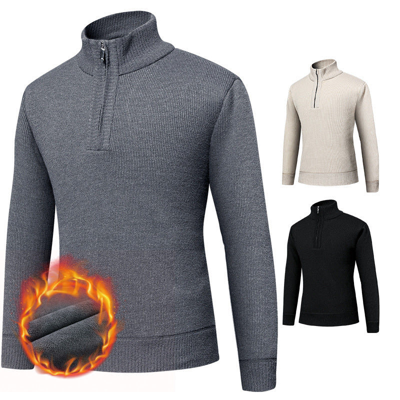 Herre Thermo Zip-Up Pullover Stilla