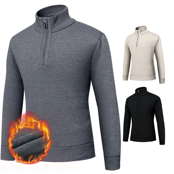 Herre Thermo Zip-Up Pullover Stilla
