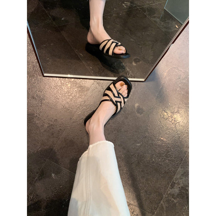 Dame Stilfulde Kryds-Platform Sandaler Stilla