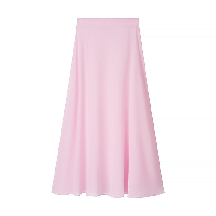 Kvinders elegante midi nederdel lavet af flydende stof Stilla