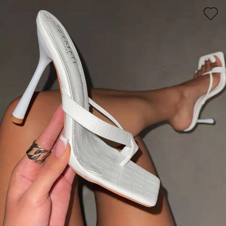Dame elegante høje hæle med trendy sikkert greb Stilla