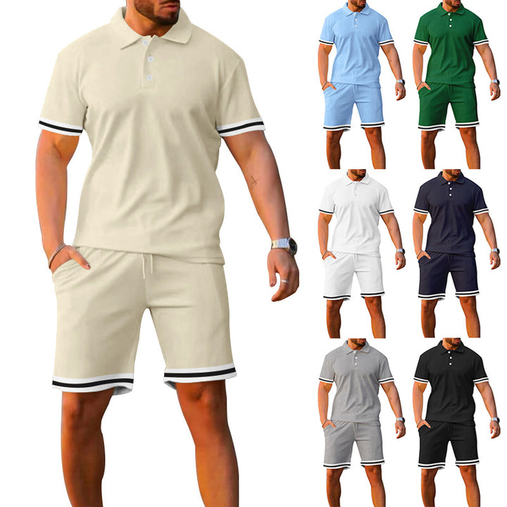 Herrer komfortable og stilfulde Polo-shorts kombination Stilla