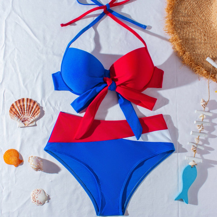 Dame højtaljet bikini med legende knude-design Skovae